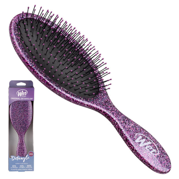 glitter hair brush